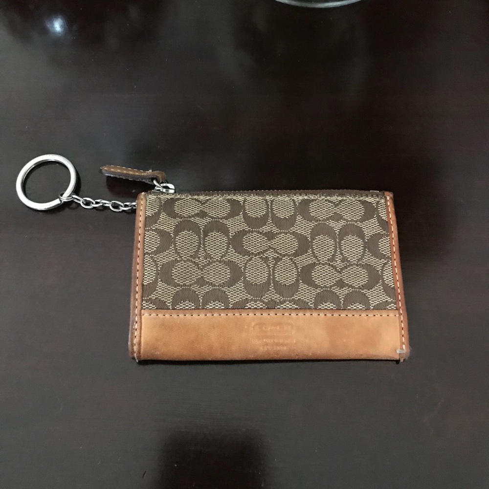 COACH keychain change purse